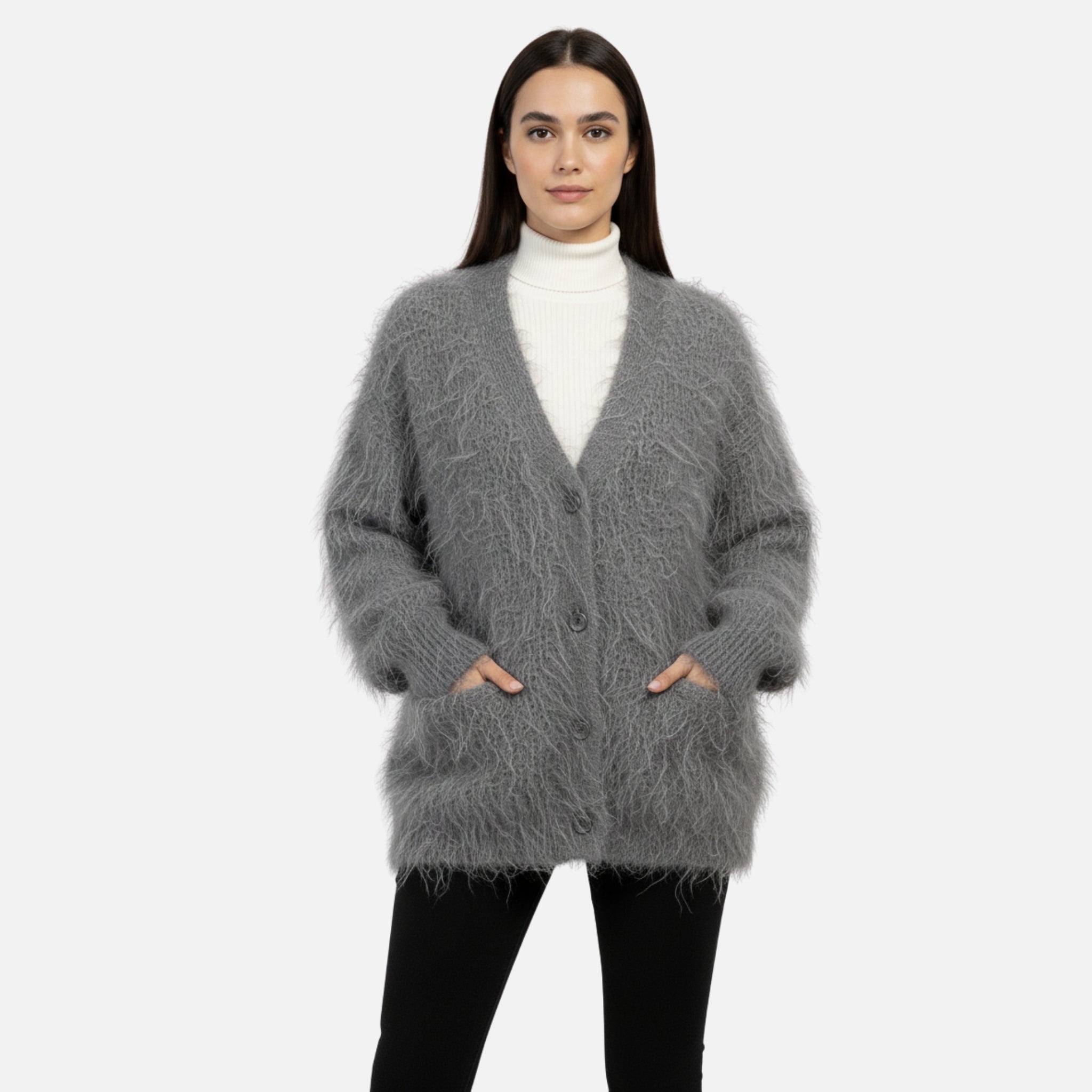 NolaKwin | Kurtka couture z wełny dla kobiet