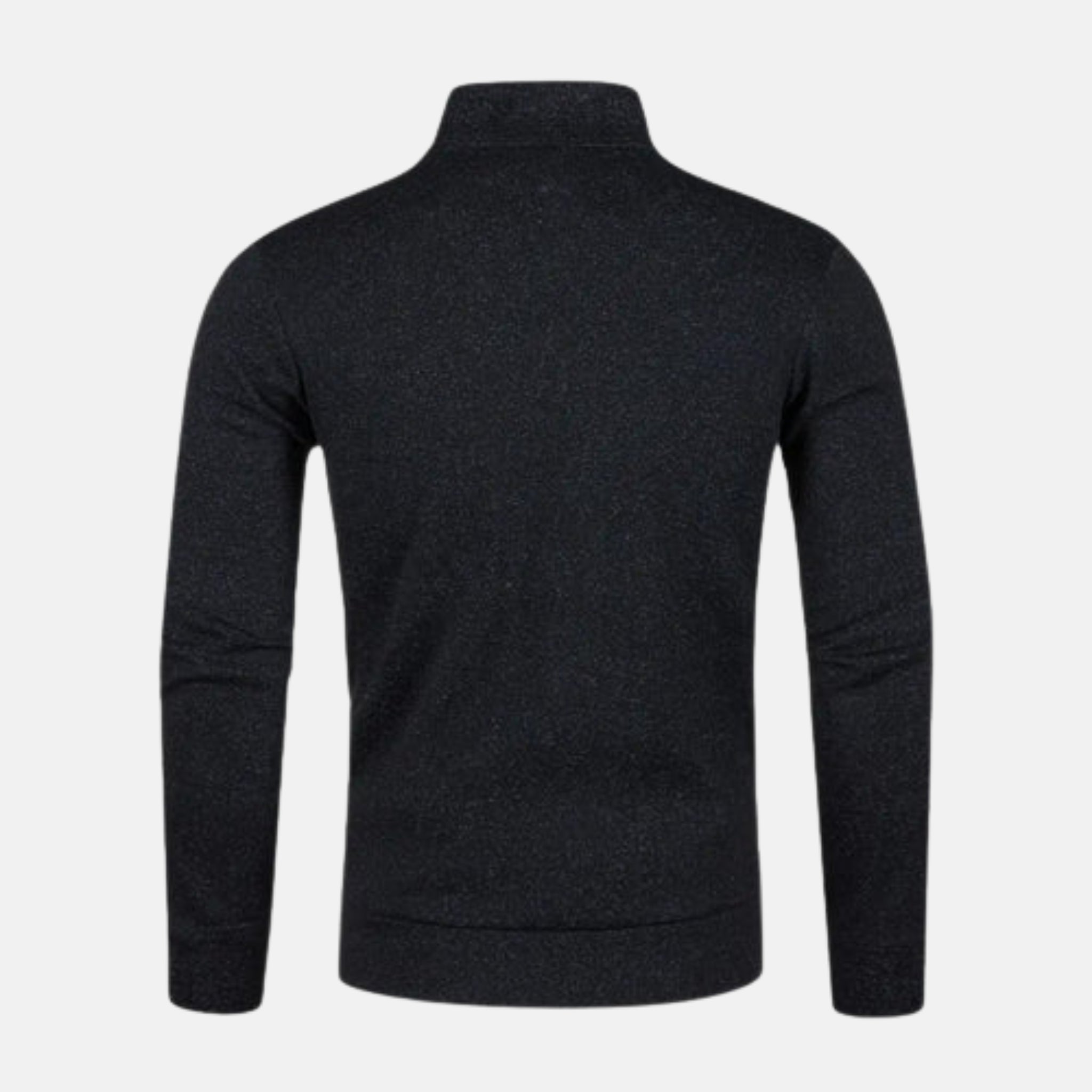 NolaKwin | Męski Zimowy Sweter - Przytulna Kurtka z Zamkiem i Stojącym Kołnierzem