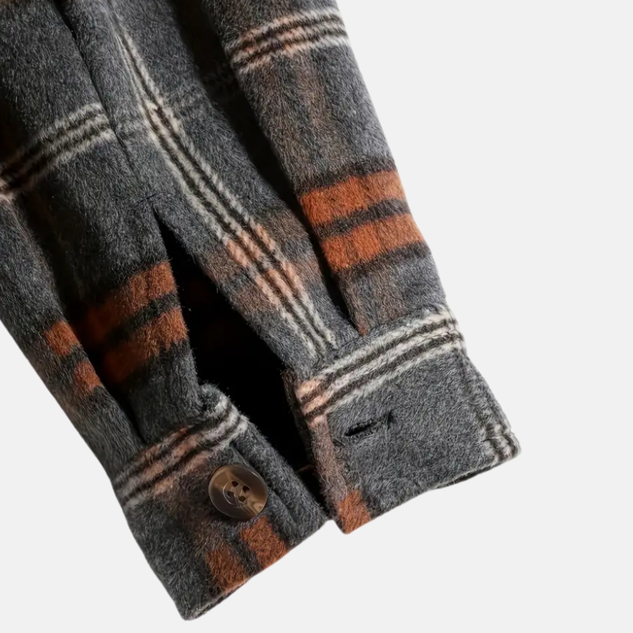 NolaKwin | Męska Koszula w Kratę z Długim Rękawem, Jesienny Trend, Kardigan z Kapturem, Styl Casual