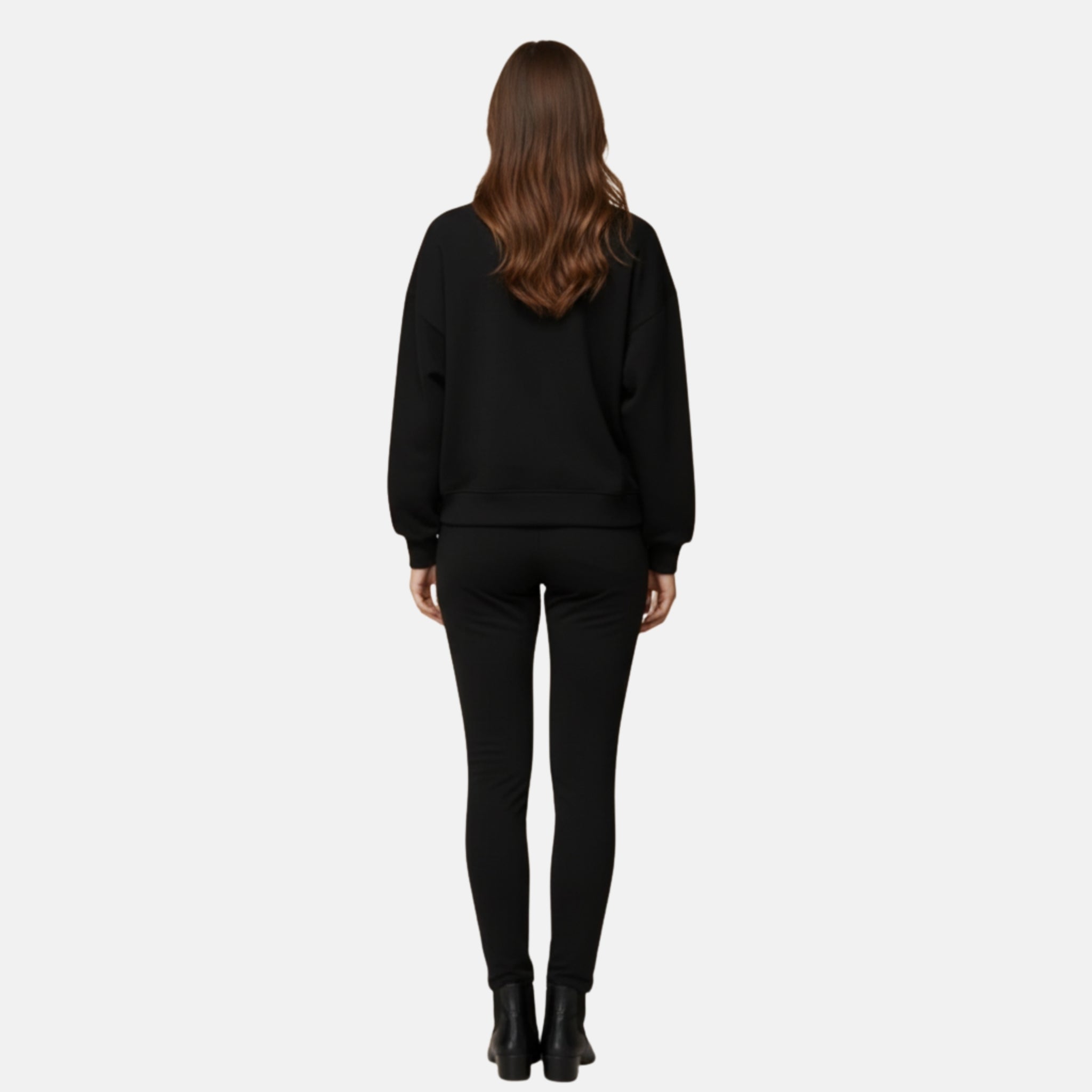 NolaKwin | Damski luźny zestaw casualowy o wysokiej elastyczności, 2-częściowy