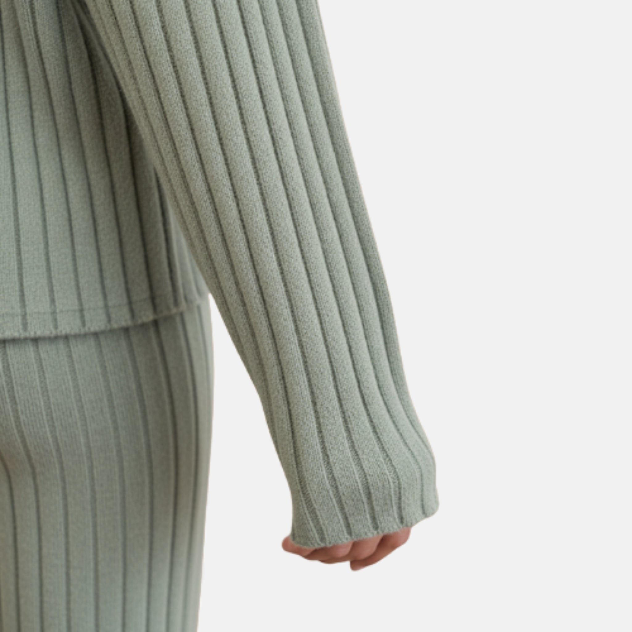 NolaKwin | Zestaw na Zimę Casual V-Neck Sweter Damski i Długie Spodnie - Prosty, Luźny Krój