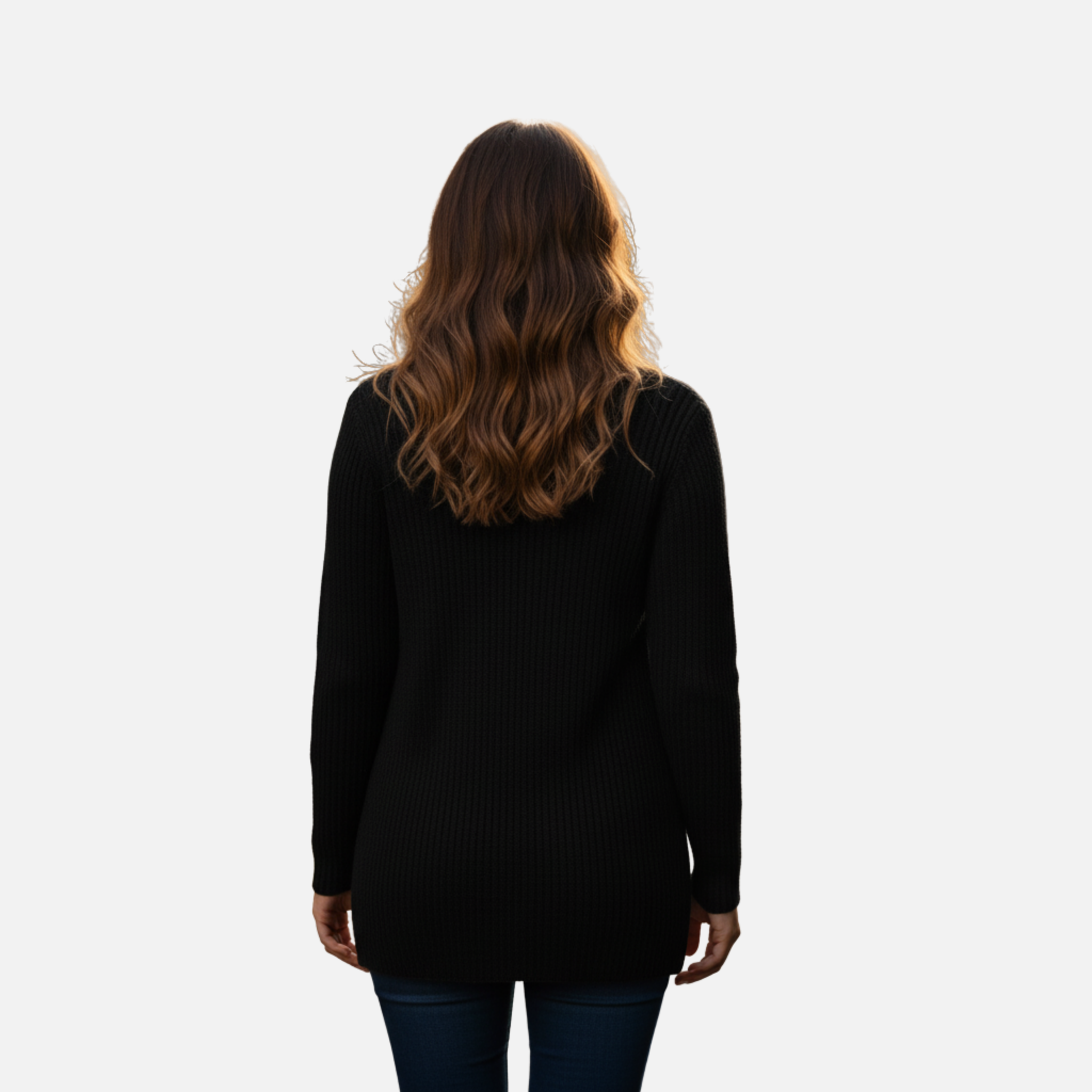 NolaKwin | Damski długi sweter z długim rękawem, otwarty, jednolity kolor – nowoczesny styl na jesień i zimę